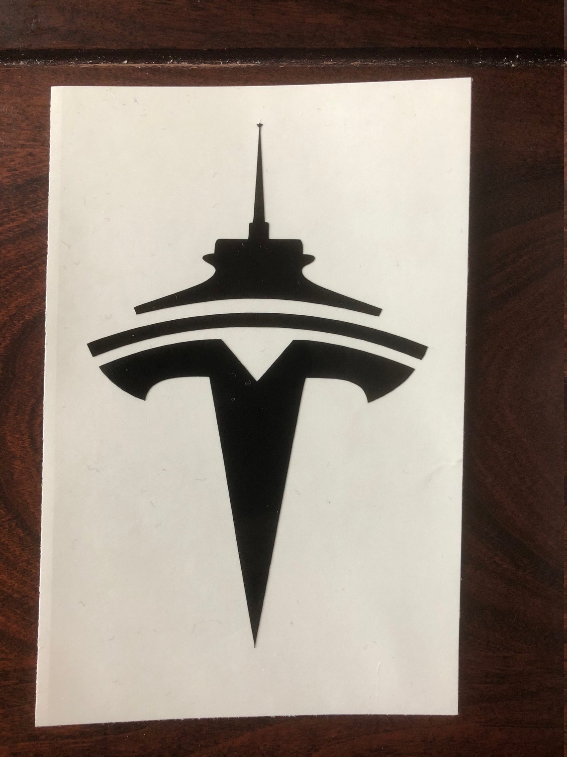 Seattle Tesla Decal Etsy