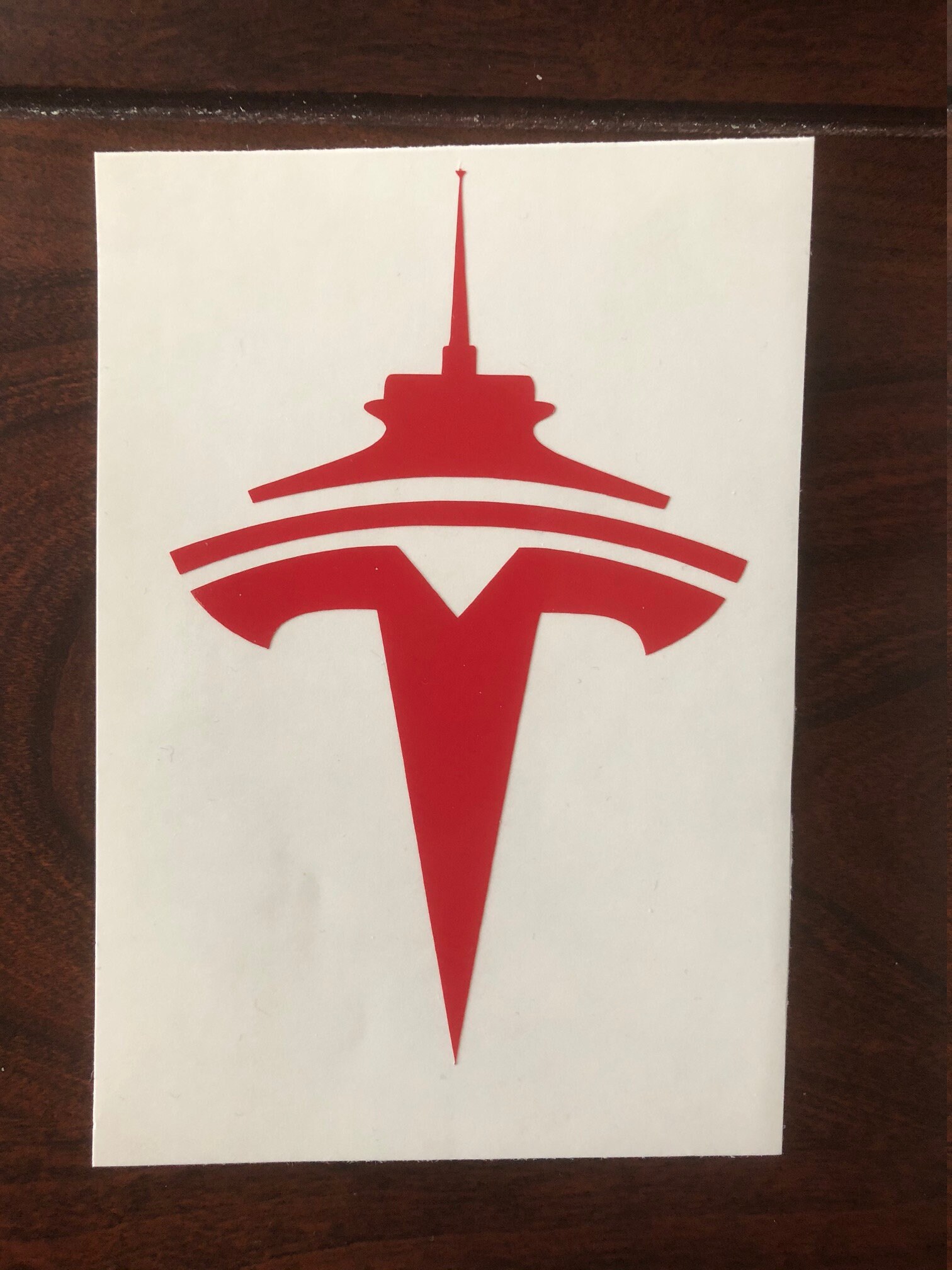 Seattle Tesla Decal - Etsy