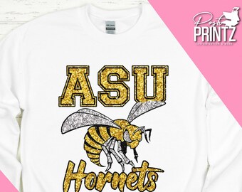 Alabama State Hornets Heart Stud Earring See Image on Model for Size Reference Alabama State Hornets Heart Stud Earring See Image on Model for Size Reference