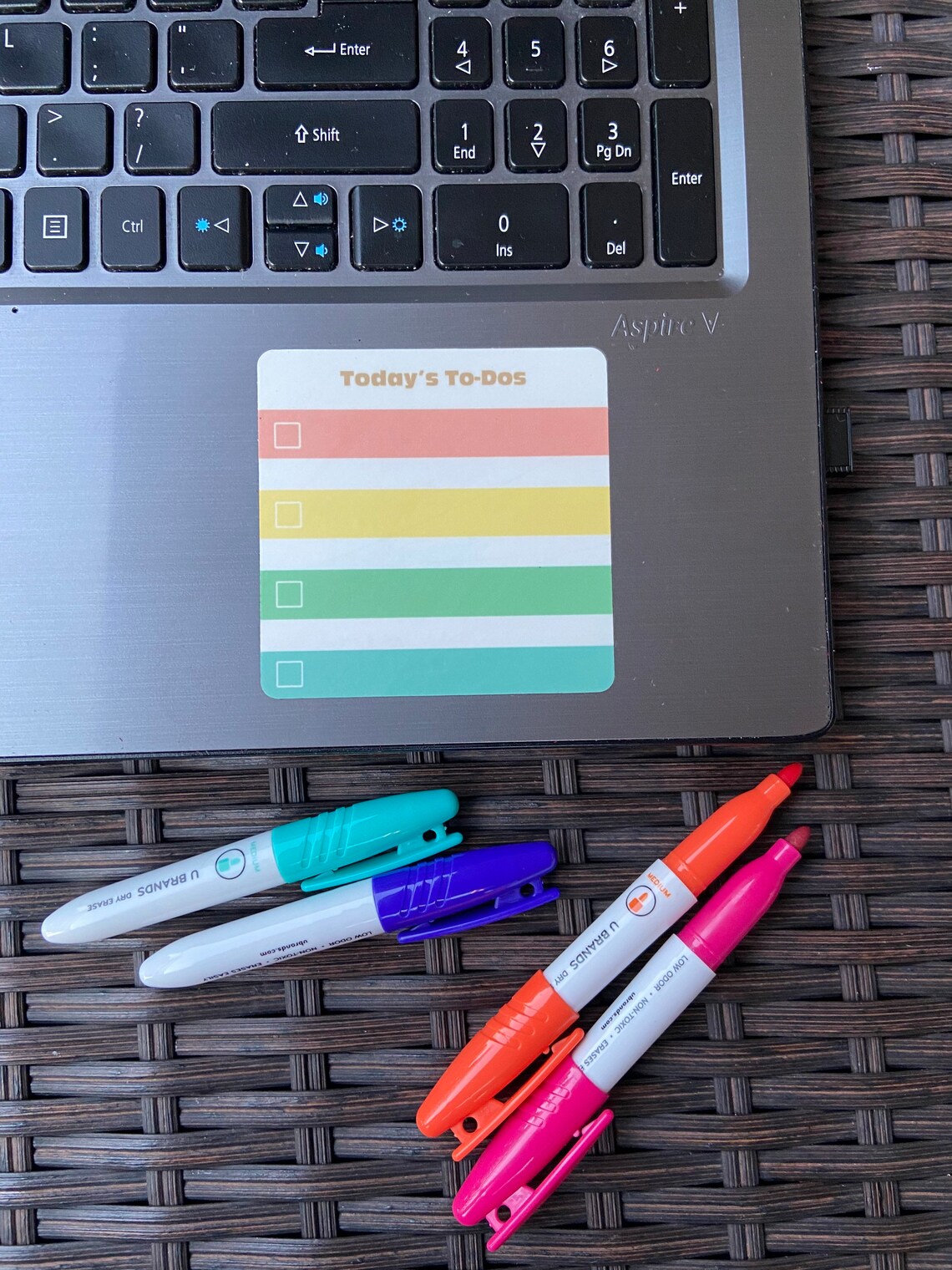 Dry Erase Sticker sticky note replacement Todays ToDos Etsy