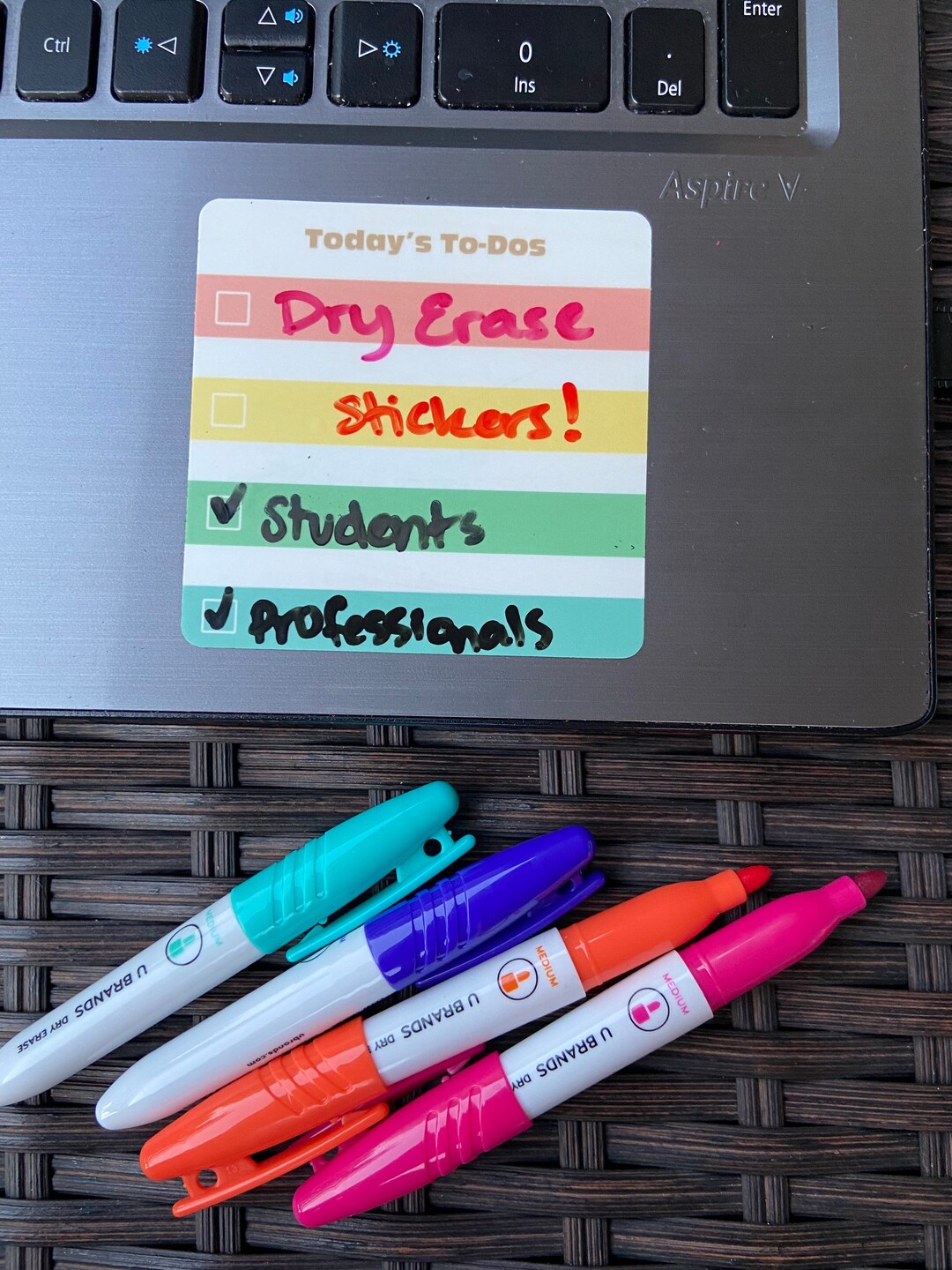 Dry Erase Sticker Sticky Note Replacement Todays Todos Etsy