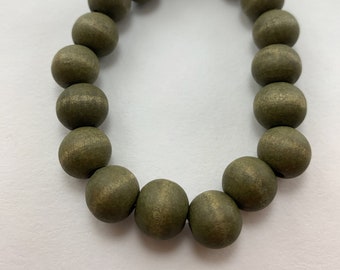 Large Green Wooden Beaded Bracelet/Simple Jewelry/Wood Bracelet/Minimalist Jewelry/Beach/Tropical/Fashion 2021/Large Beads