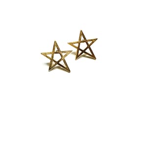 Gold Star Stud Earrings/Everyday/Work/Minimalist/Teacher/Gift/Small/Simple/Vacation/Babymoon/Guidance/Enlightenment/Motivation/Friendship