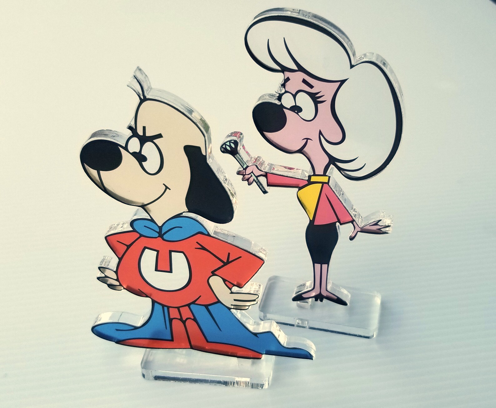 Underdog and Sweet Polly Purebred in Plexiglass Etsy UK
