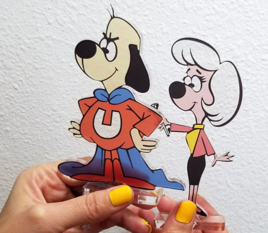 Underdog and Sweet Polly Purebred in Plexiglass Etsy