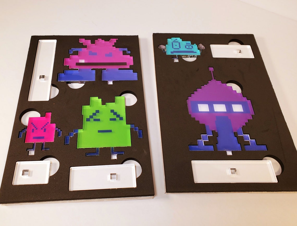 Aqua Teen Mooninites Set Err Ignignokt Uncle Etsy