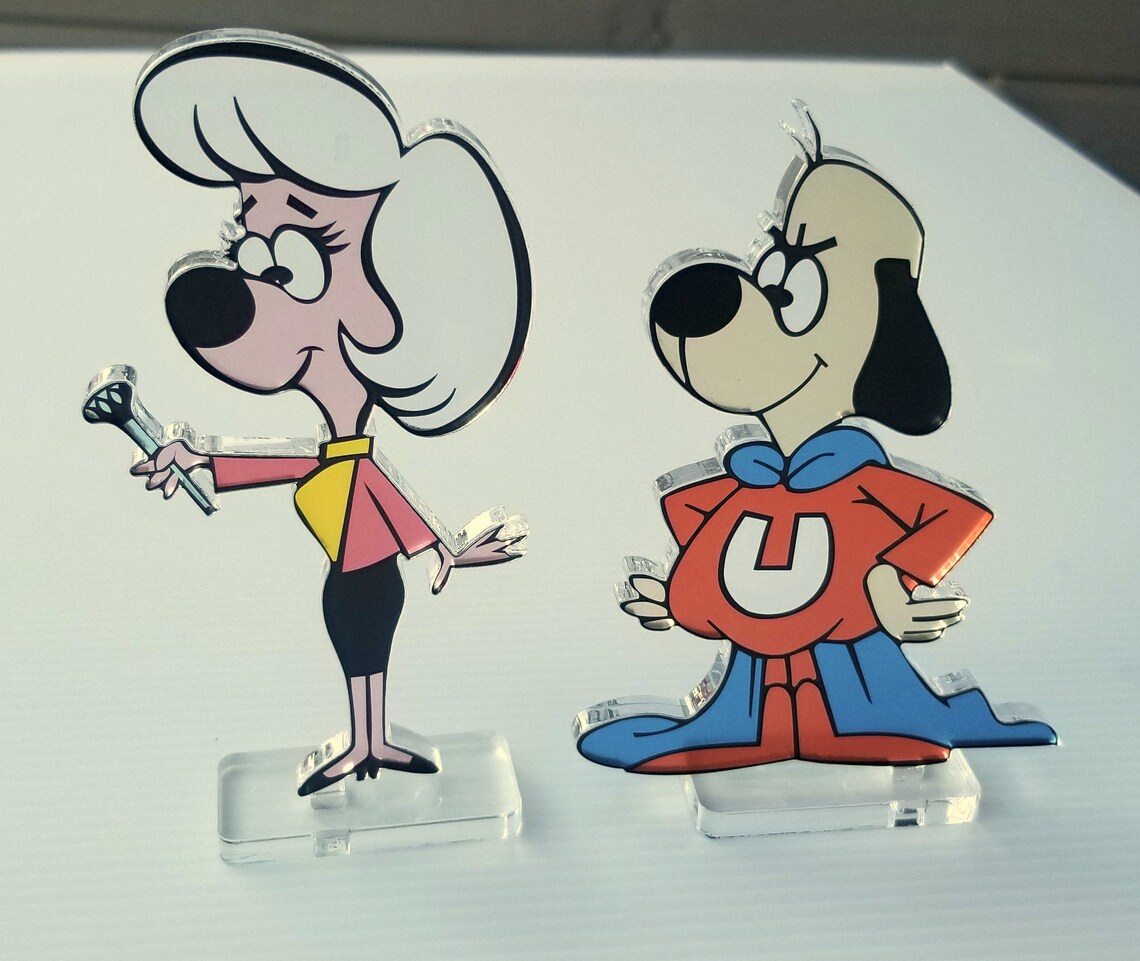 Underdog and Sweet Polly Purebred in Plexiglass Etsy