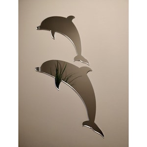 Dolphin Acrylic Mirror | Animal Wall Decor | Custom Mirror | Shaped Mirror | Animal Accessories | Made in the USA