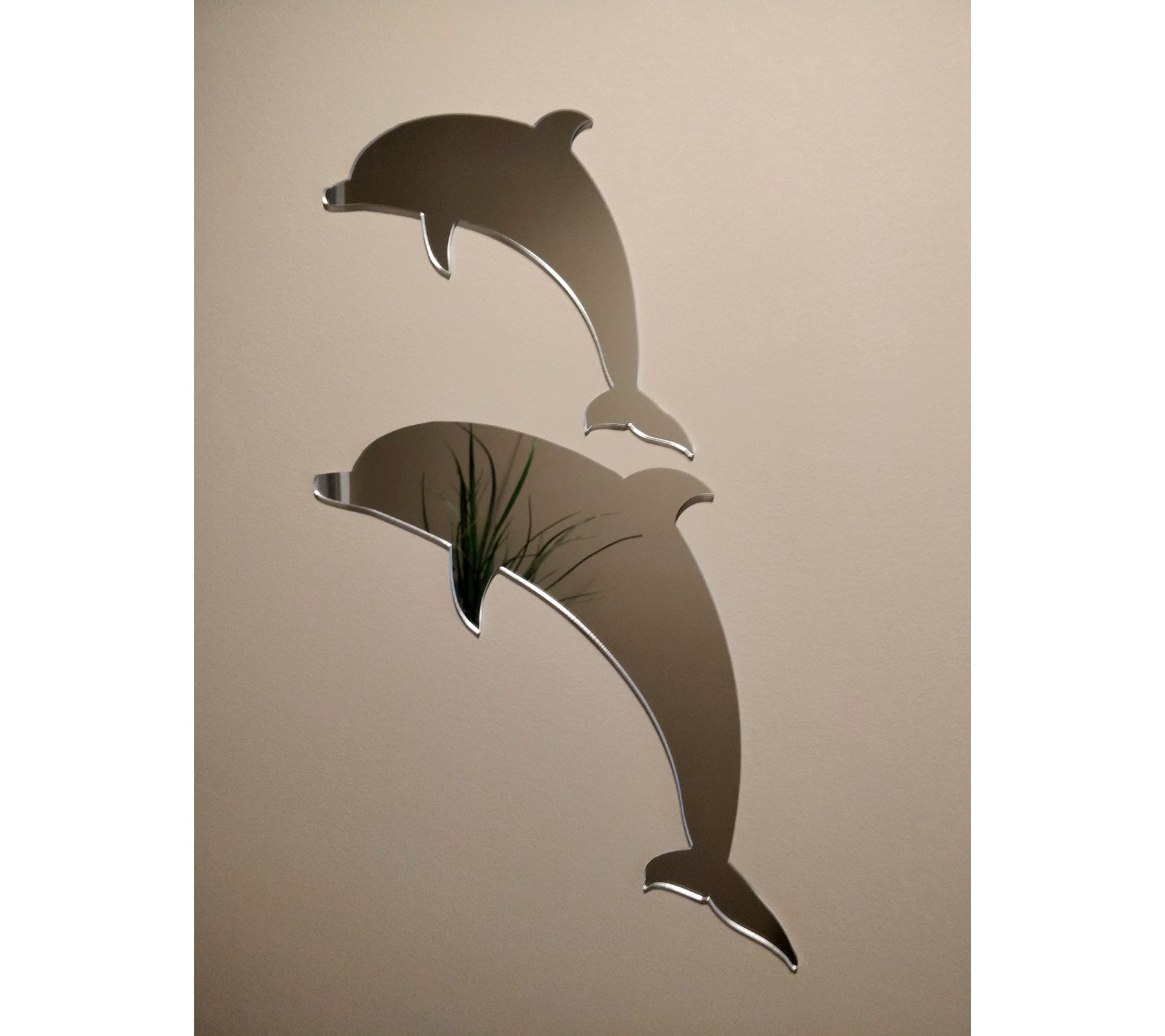 Dolphin Acrylic Mirror Animal Wall Decor Custom Mirror Etsy UK