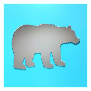 Walking Bear | Animal Wall Decor | Custom Mirror | Shaped Mirror | Animal Accessories | Made in the USA