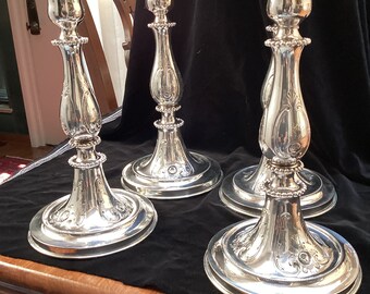 Sterling Silver “Georgian Design” Candlesticks c.1830-1850