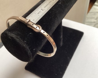 Sterling Silver 925 Taxco Buckle Bracelet | Vintage Mexican Silver