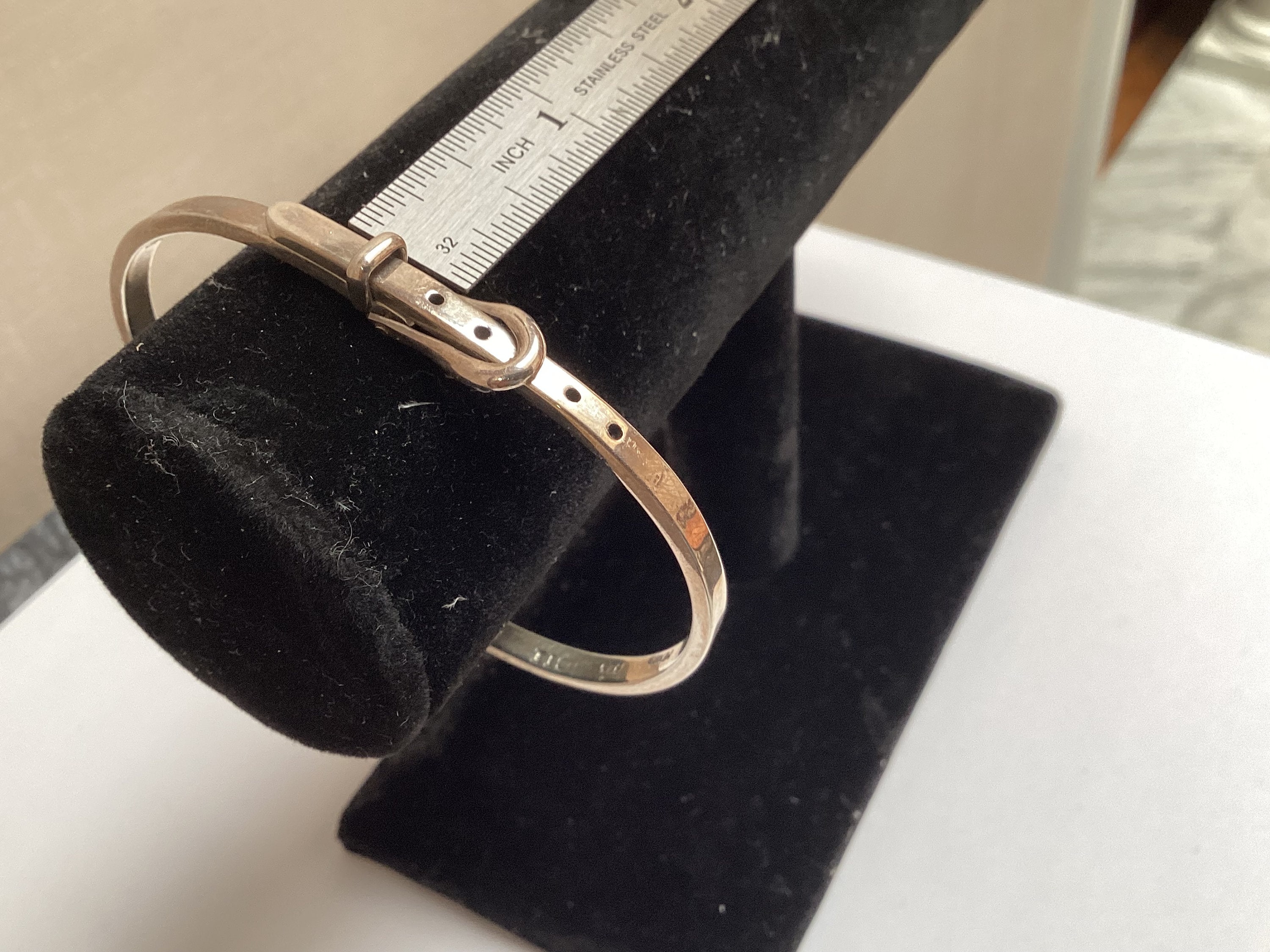 Mexico Sterling Silver Belt Buckle Bracelet - Etsy