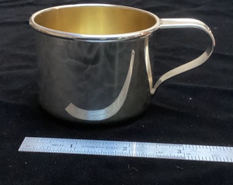 Tasse pour enfants en argent sterling Gorham, délavé d'or