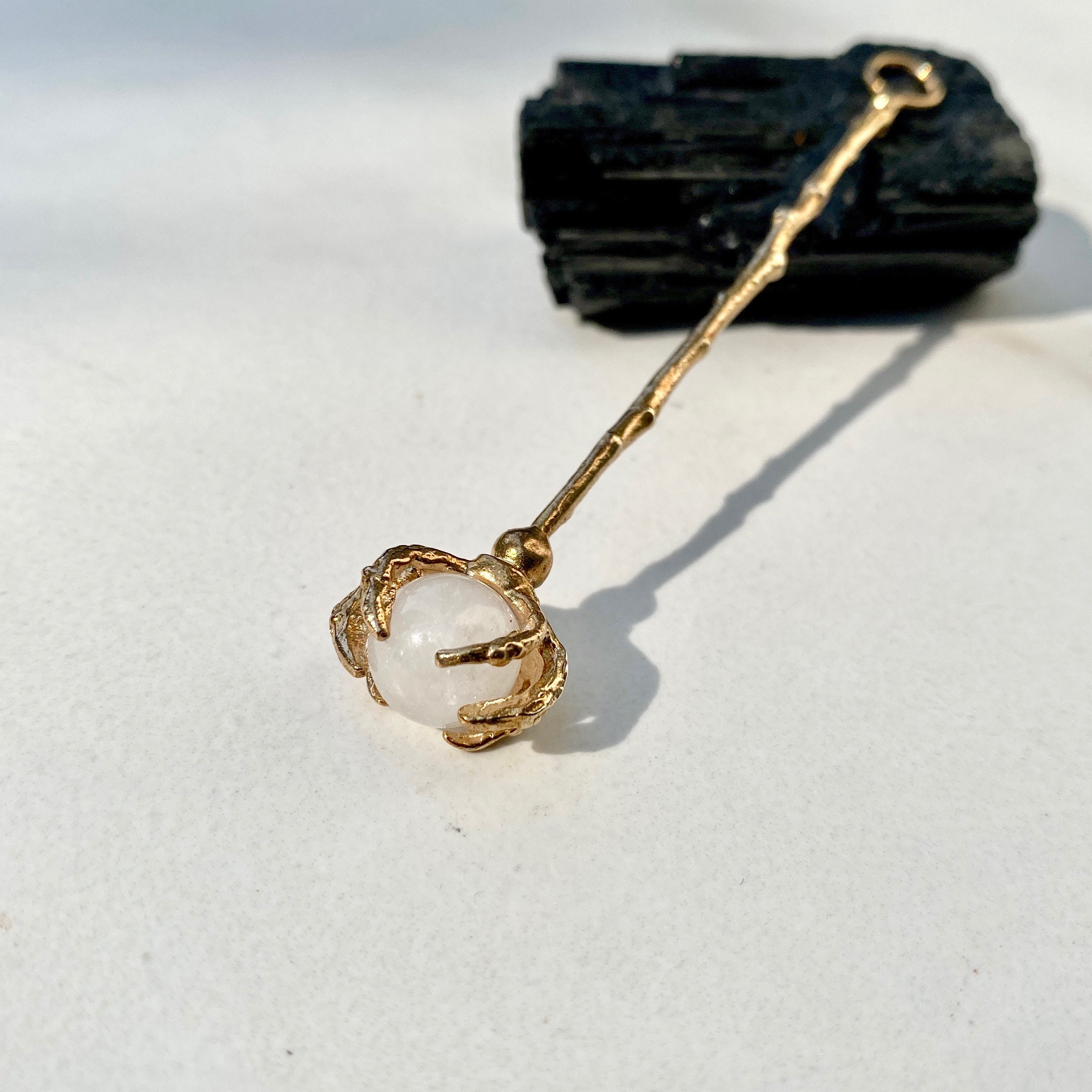 sabrina zelda cigarette holder Gold Brass Witchy Cigarette Holder With Quartz Orb Talon Sabrina Aunt Zelda  Wand Jazz