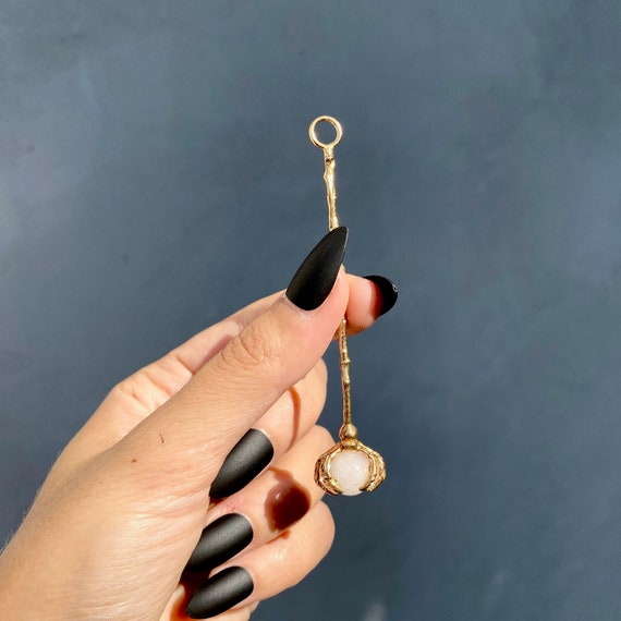 sabrina cigarette holder Gold Brass Witchy Cigarette Holder With Quartz Orb Talon Sabrina Aunt Zelda  Wand Jazz