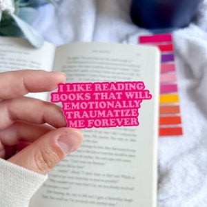 Funny Book Lover Sticker | Sad Books, Gift For Book Lovers, Reader Accessory, Bookworms