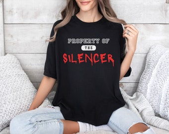 Property of The Silencer Shirt | Comfort Colors, Bookish Tee, Under Your Scars, Dark Romance