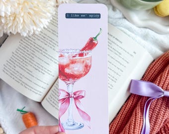 Spicy Martini Bookmark: Book Lover Gift, Reader Accessory