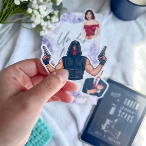 The Silencer Sticker: Bookish Kindle Reader Accessory, Under Your Scars, Ariel Anderson