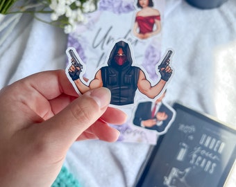 LIMITED EDITION The Silencer Character Art Glossy Sticker | Bookish sticker, Kindle stickers, Gift For Book Lovers, Reader Accessory