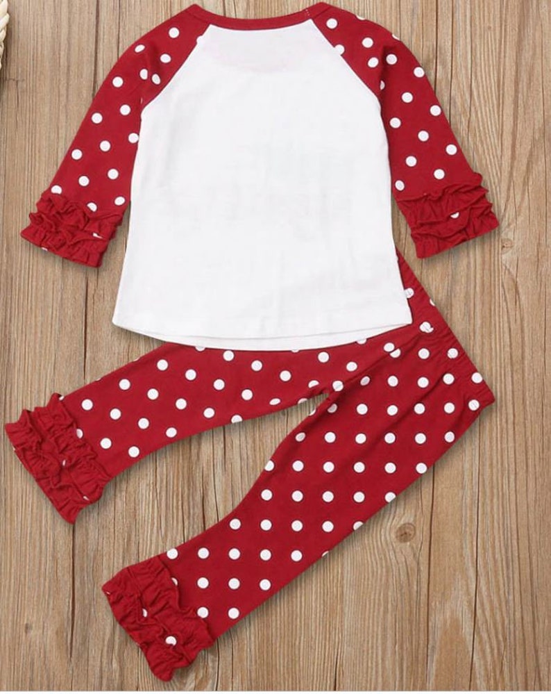 Girls Christmas Ruffle Pajamas Pre-Sale Ruffle Pants
