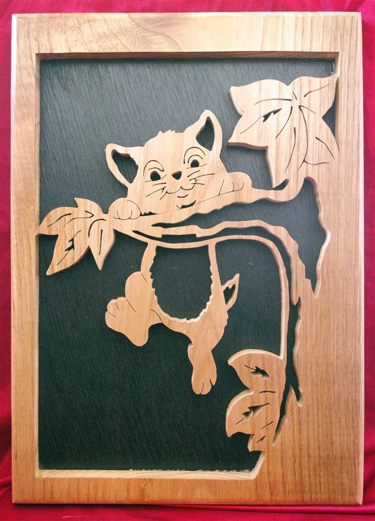 Tableau Chaton Perché Dans Un Arbre