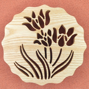 PROMOTION : Dessous De Plat Avec Au Centre Un Bouquet De Fleur