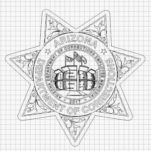 Arizona Department of Corrections (Memorial Badge) DOC