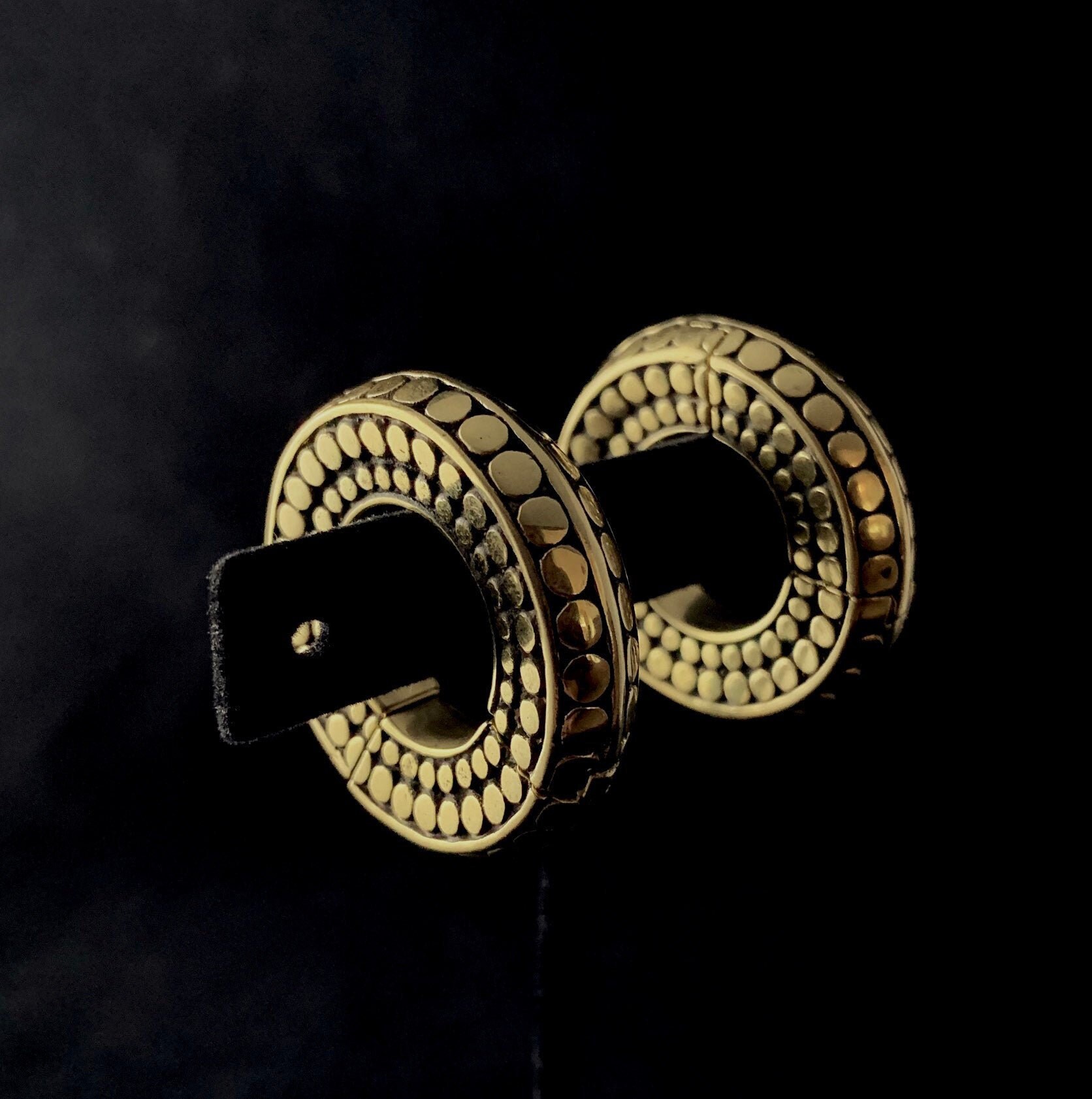 0g Hoop Dotstacked Ear Weight for gauges stretched ears ear hangers