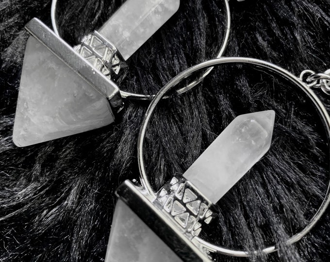 Crystal Ear Weights Quartz Amethyst Lapis Tiger Eye Obsidian Etsy