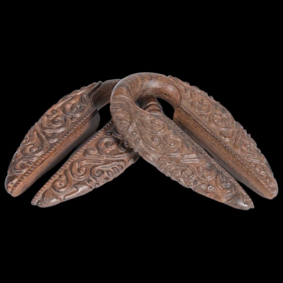 Carved Wood Keyhole Ear Hangers 5/8 flare 0g wearable Etsy