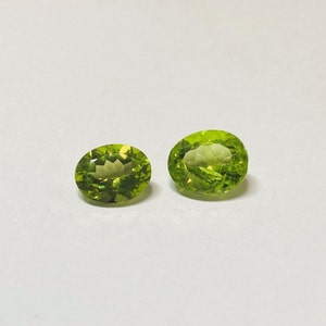 Certified Arizona Green Peridot Loose Gemstones | Oval Shape 5x3 7x5 8x6 9x7 10x8 11x9 | August Birthstone | Jewelry Center Stone Setting