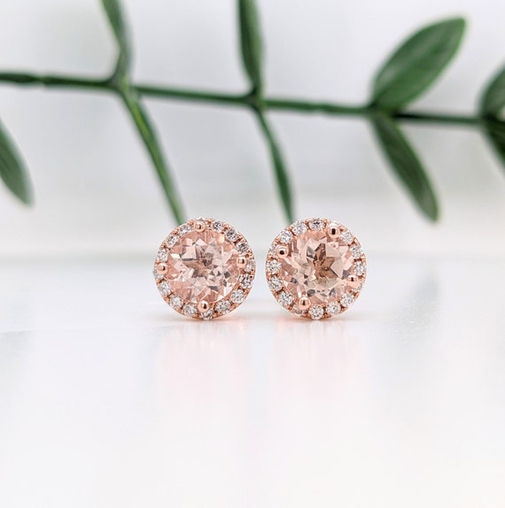 ORECCHINI ORTENSIA, ORO ROSA, DIAMANTI E ZAFFIRI ROSA