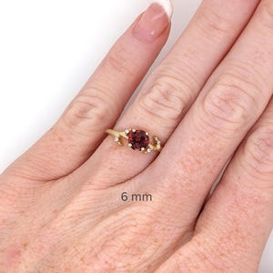Natural Round Brilliant Cut Red Garnet – Calibrated Loose Faceted Gemstone