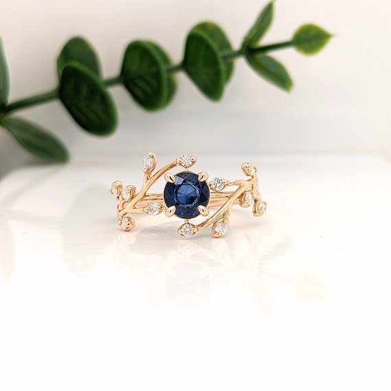 Blue sapphire ring etsy deals