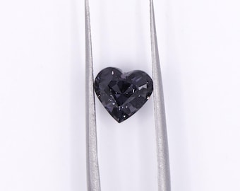 Stunning Heart Shape Grey Spinel Gemstone || Heart Shape 8x7mm || Loose Gemstone || August Birthstone || Customizable ||