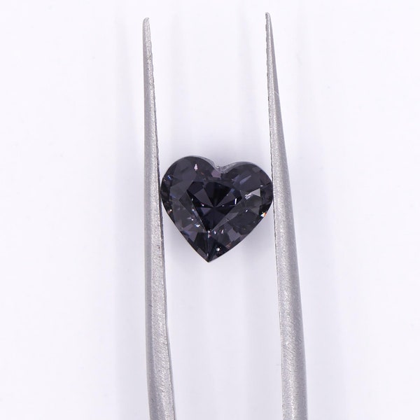 Stunning Heart Shape Grey Spinel Gemstone || Heart Shape 8x7mm || Loose Gemstone || August Birthstone || Customizable ||