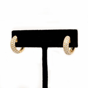 Handcrafted 14k Solid Gold Diamond Hoops – Ethically Earth-Mined Stones