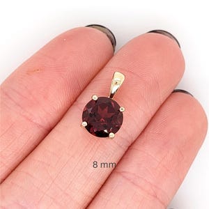 Natural Round Brilliant Cut Red Garnet – Calibrated Loose Faceted Gemstone