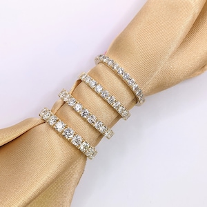 Classic Diamond Band Natural Diamonds in Solid 14k Gold - Etsy