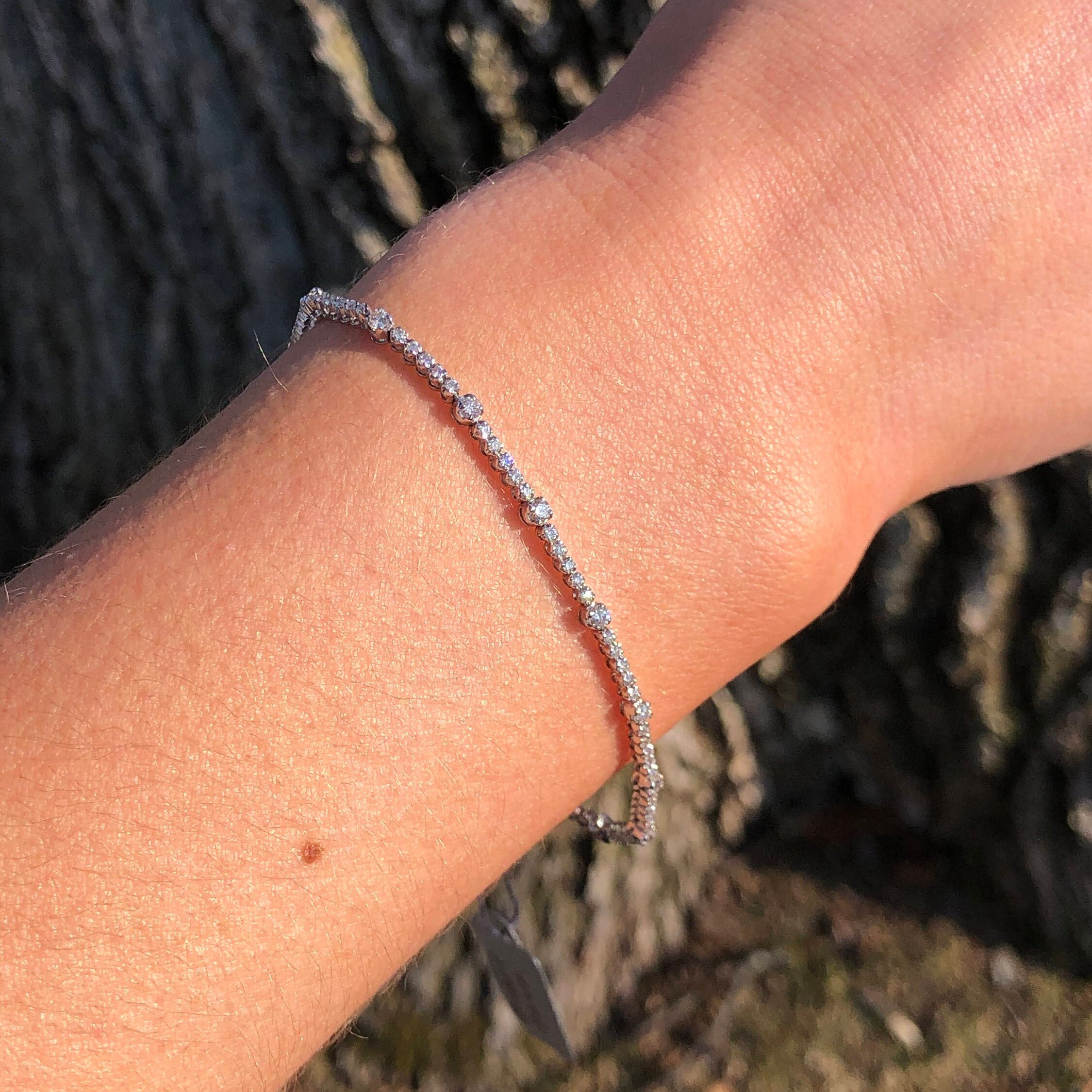 Curb Link Diamond Tennis Bracelet – Ashley Zhang Jewelry