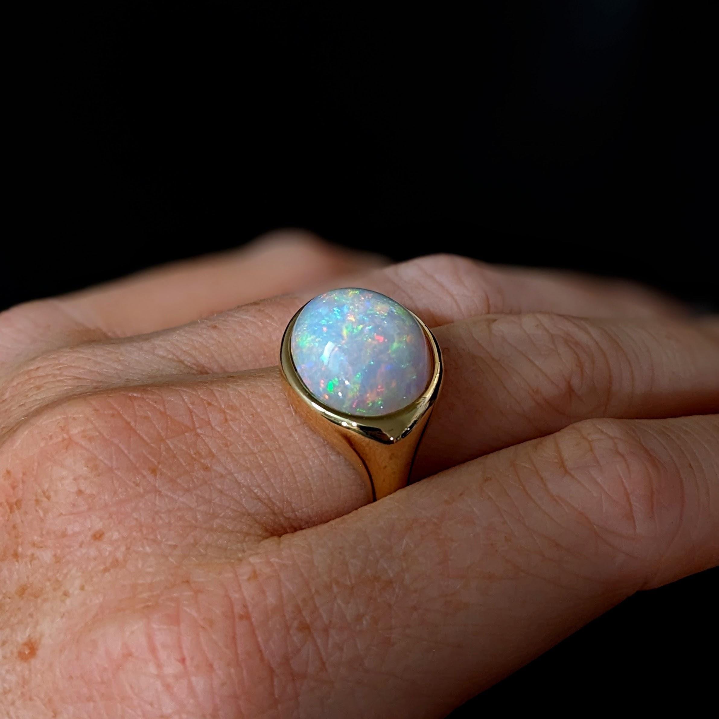 East West Bezel Set Ring Mount in Solid 14K Gold | Oval 18x14mm ...