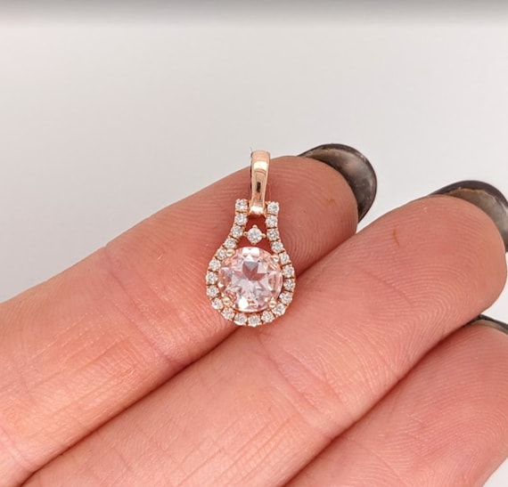 Acquista Ciondolo Da Donna Glamor In Taglio Rotondo 0.5 Carati , Oro - Foto 12