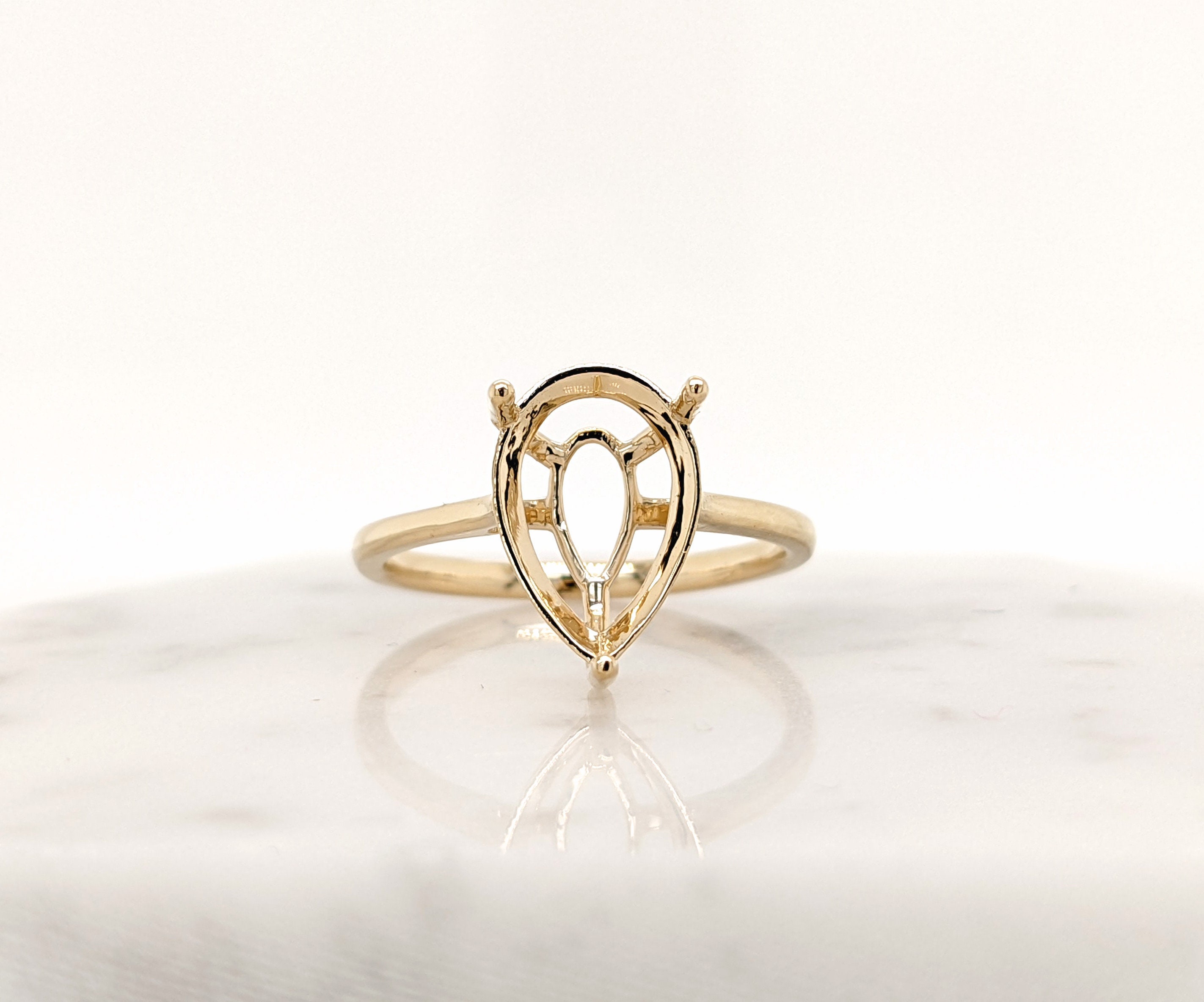 Pear Shape Ring Mountings Etsy