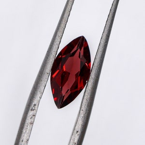 Natural and Untreated Red Garnet Loose Gemstones || Marquise 10x5mm || January Birthstone || Customizable || Single or Pair ||