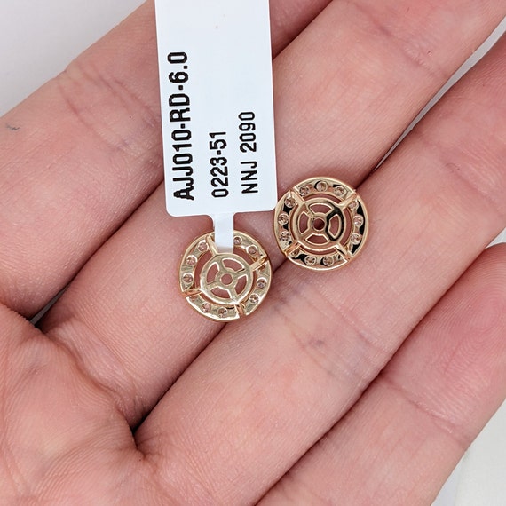 Diamond halo 2024 jackets for earrings