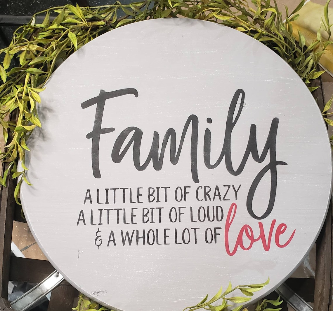 Lazy Susan Family Quote 15 Inch Kitchen Decor Farmhouse Etsy