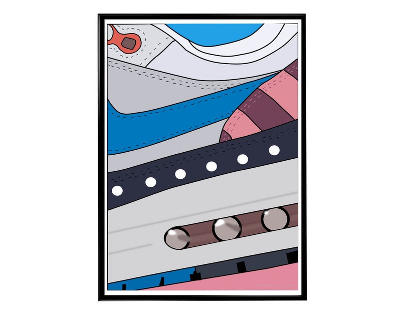 Off Blazer Graffiti Sneaker Poster Hypebeast Poster Modern Pop Art Kicks Poster