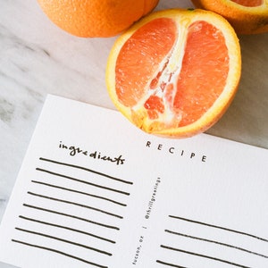 Buchdruck Rezept Postkarte